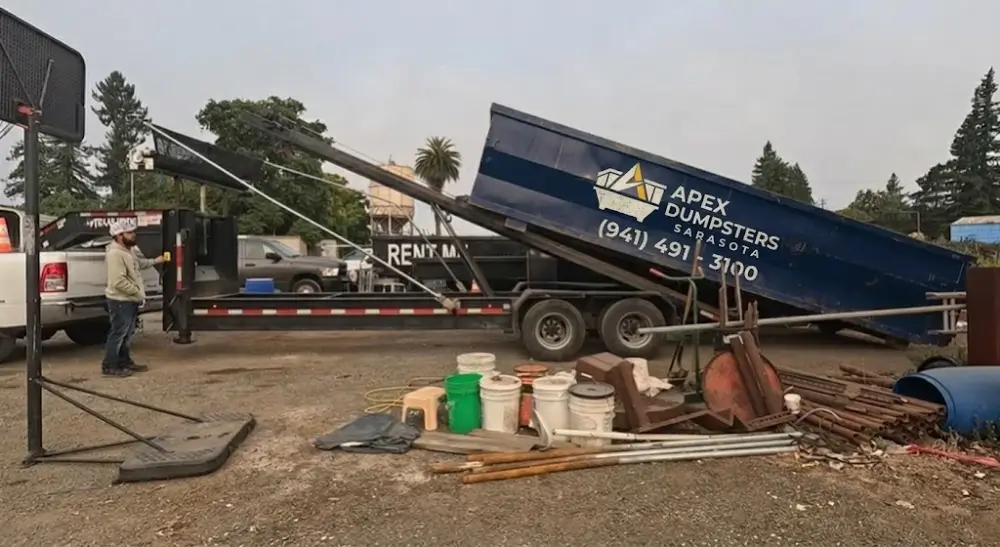 How dumpster rental works Sarasota FL step by step